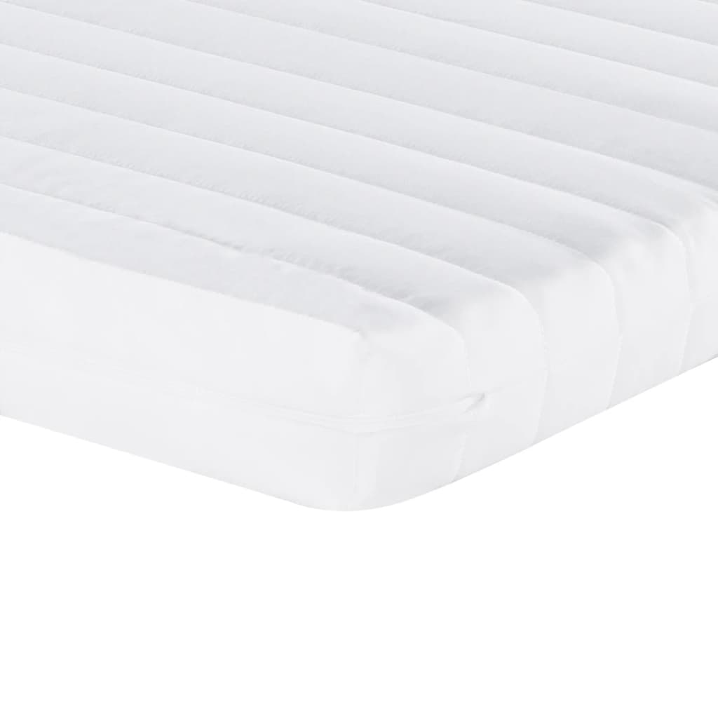 Foam mattress white 120x200 cm 7-zone hardness 20 ILD