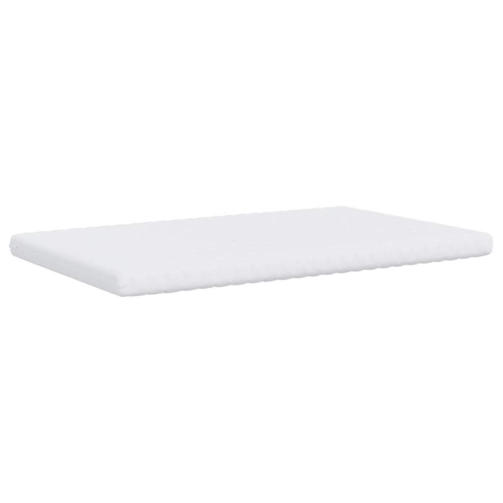 Foam mattress white 140x190 cm 7-zone hardness 20 ILD