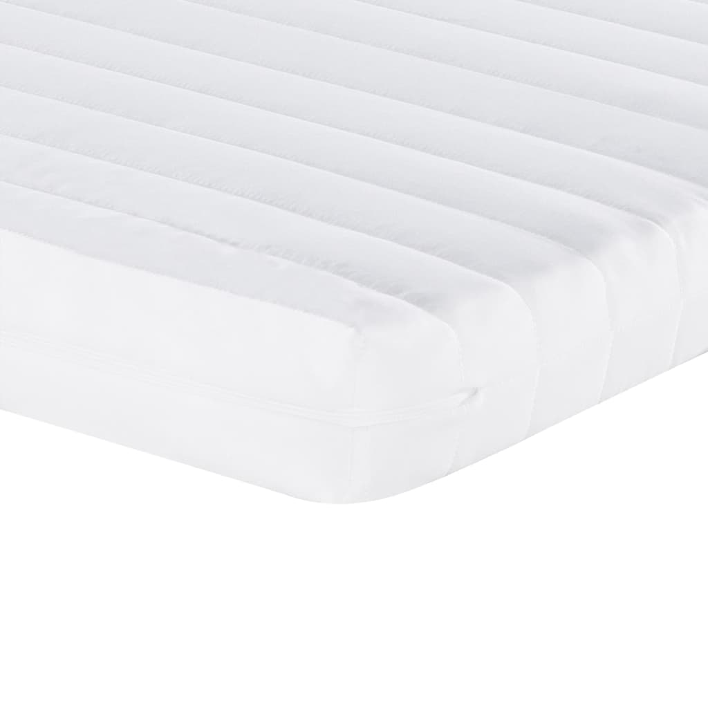 Foam mattress white 140x200 cm 7-zone hardness 20 ILD