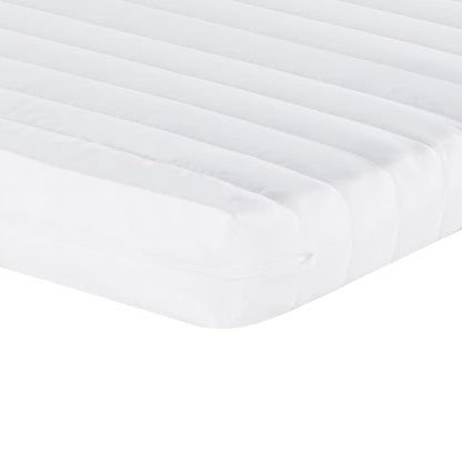 Foam mattress white 140x200 cm 7-zone hardness 20 ILD