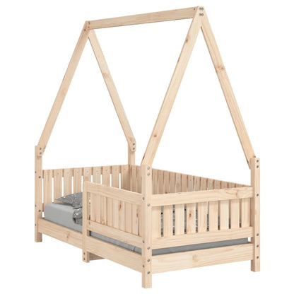 Children's bed 70x140 cm solid pine wood