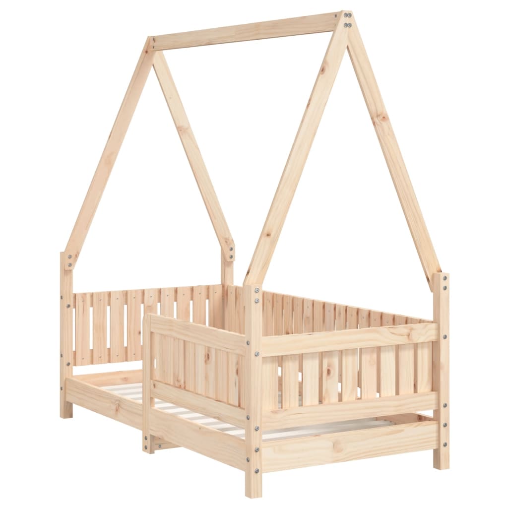 Children's bed 70x140 cm solid pine wood