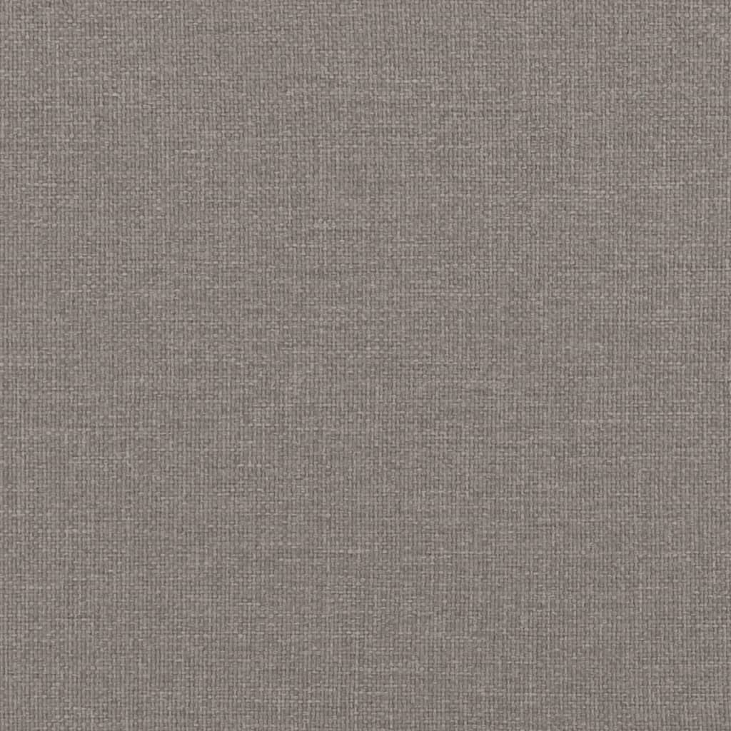 Tagesbett Ausziehbar mit Matratzen Taupe 90x200 cm Stoff