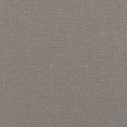 Tagesbett Ausziehbar mit Matratzen Taupe 90x200 cm Stoff