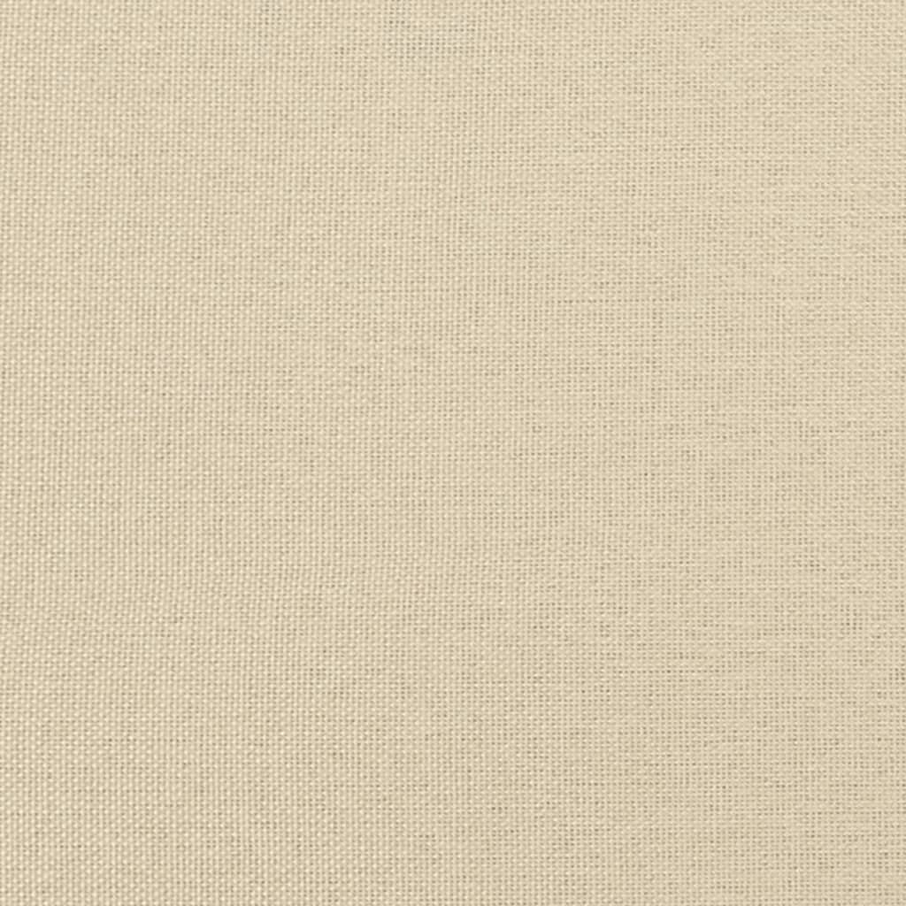 Tagesbett Ausziehbar Creme 90x200 cm Stoff