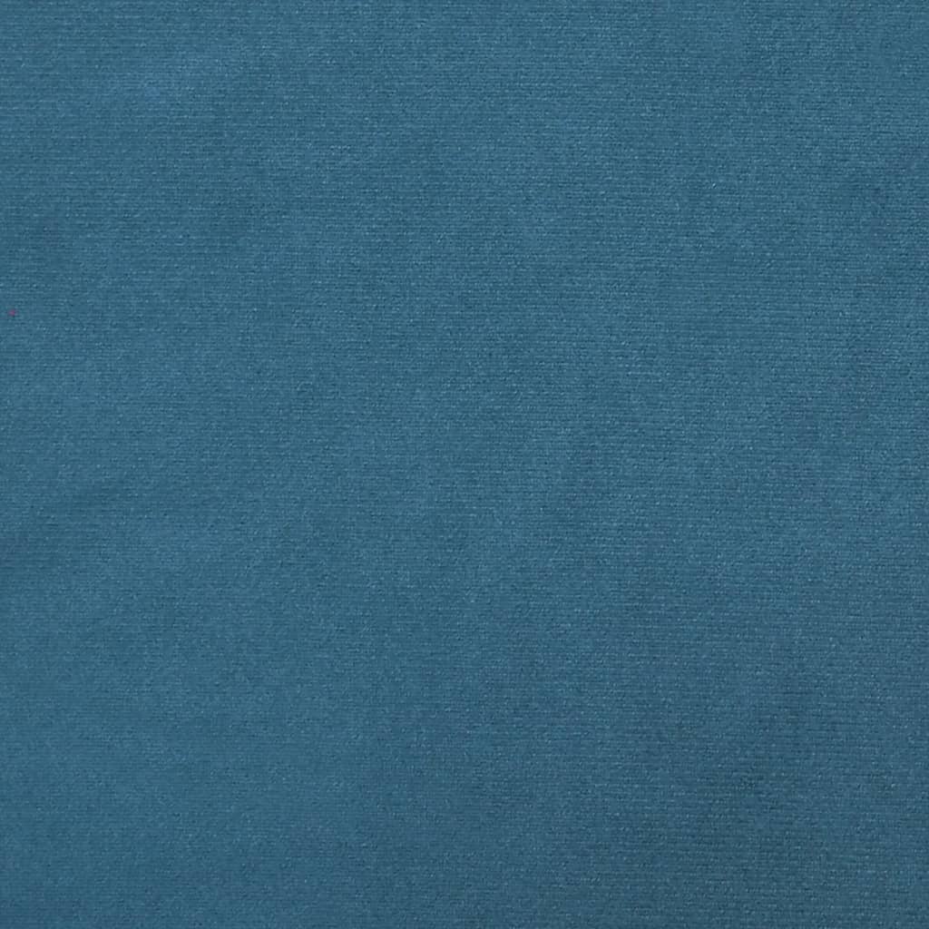 Tagesbett Ausziehbar Blau 80x200 cm Samt