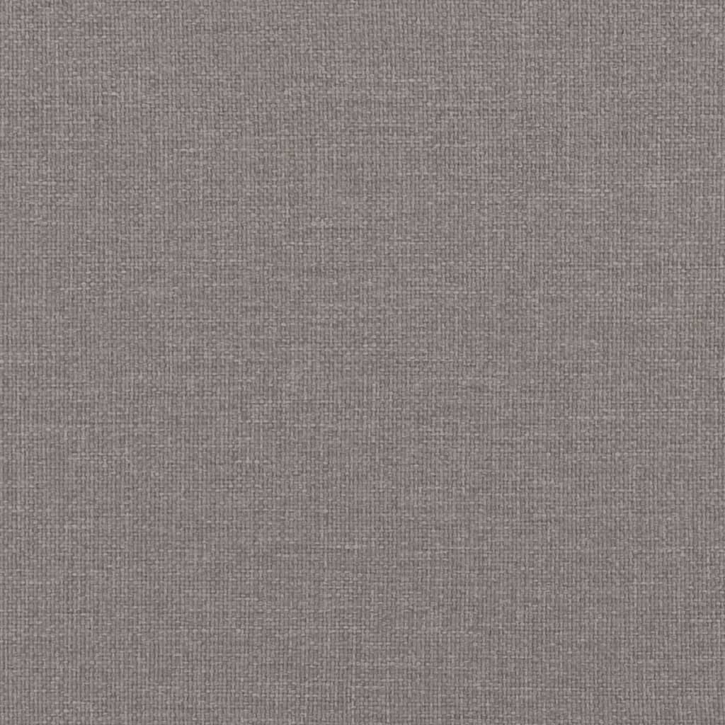 Tagesbett mit Matratze Taupe 90x200 cm Stoff