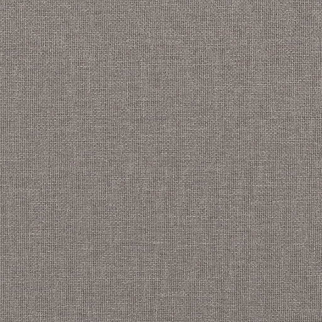 Tagesbett mit Matratze Taupe 100x200 cm Stoff