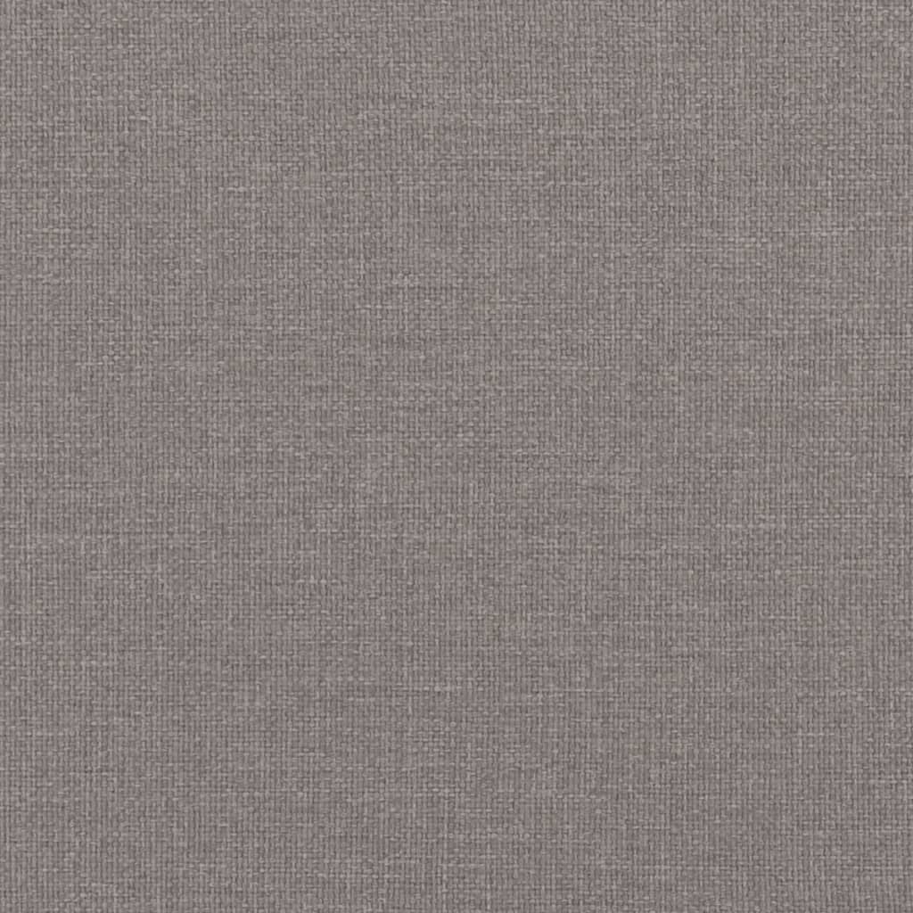 Tagesbett Ausziehbar mit Matratzen Taupe 100x200 cm Stoff