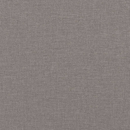 Tagesbett Ausziehbar mit Matratzen Taupe 100x200 cm Stoff