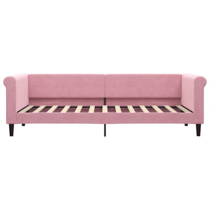 Tagesbett Ausziehbar Rosa 80x200 cm Samt