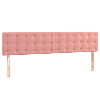 Boxspringbett mit Matratze Rosa 200x200 cm Samt