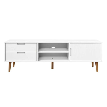 TV cabinet MOLDE white 158x40x49 cm solid pine