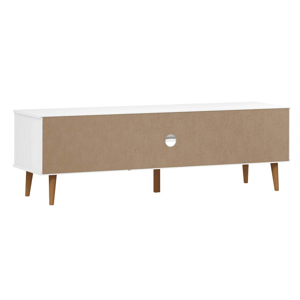 TV cabinet MOLDE white 158x40x49 cm solid pine