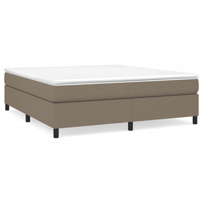 Box spring krevet s madracem taupe 160x200 cm štof