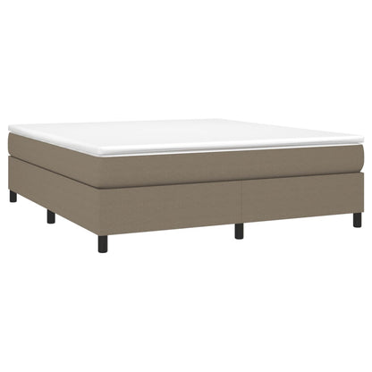 Box spring krevet s madracem taupe 160x200 cm štof