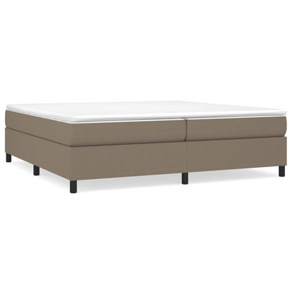 Boxspringbett mit Matratze Taupe 200x200 cm Stoff