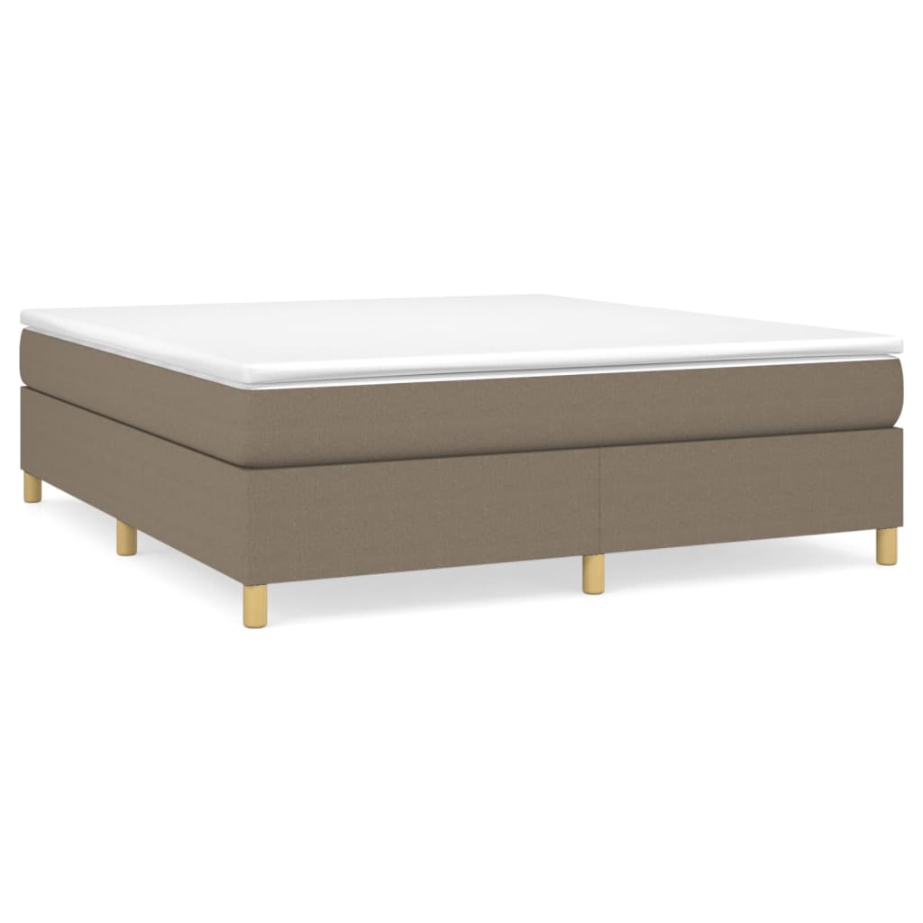 Boxspringbett mit Matratze Taupe 160x200 cm Stoff