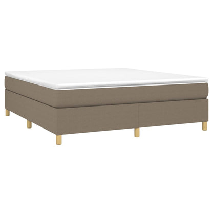 Boxspringbett mit Matratze Taupe 160x200 cm Stoff