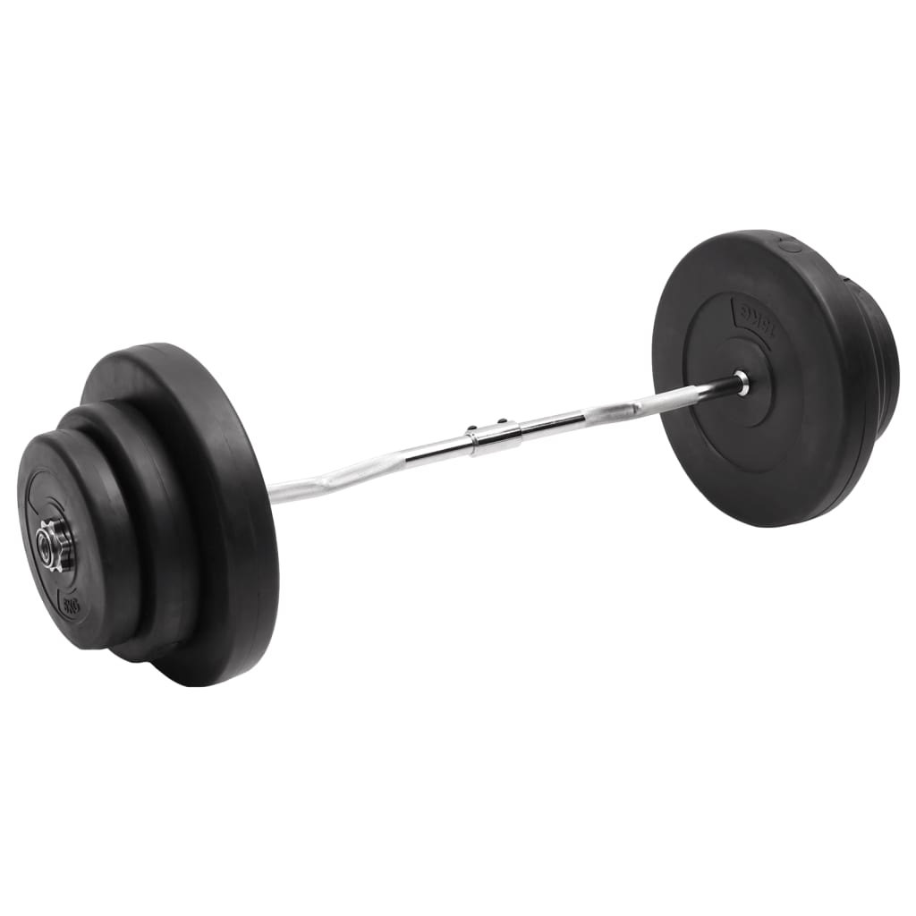 Curlstange mit Gewichten 60 kg