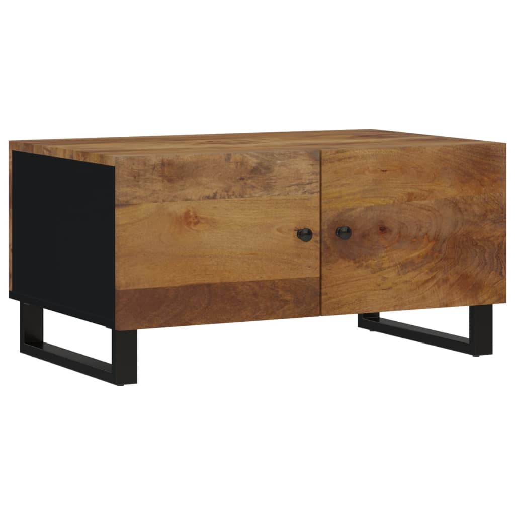 Couchtisch 80x50x40 cm Massivholz Mango & Holzwerkstoff