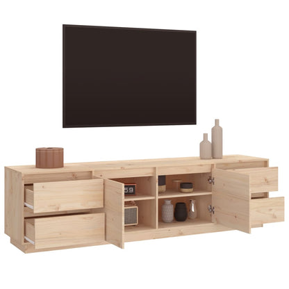 TV-Schrank 176x37x47,5 cm Massivholz Kiefer