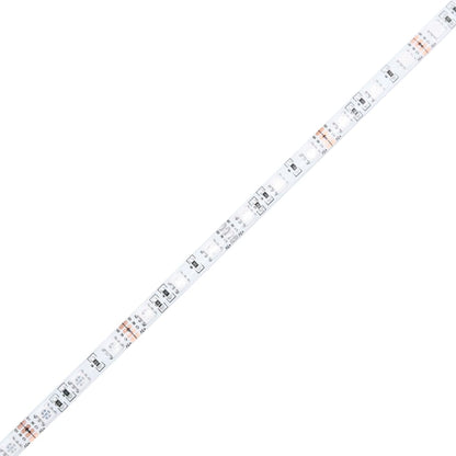 Nachttische 2 Stk. mit LED-Leuchten Braun Eichen-Optik