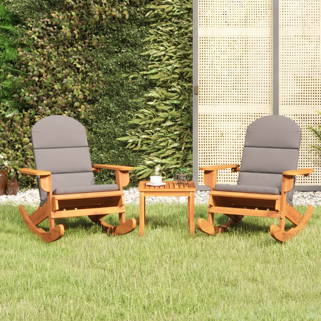 3-tlg. Garten-Lounge-Set Adirondack Massivholz Akazie