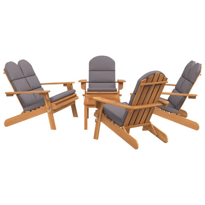 5-tlg. Garten-Lounge-Set Adirondack Massivholz Akazie