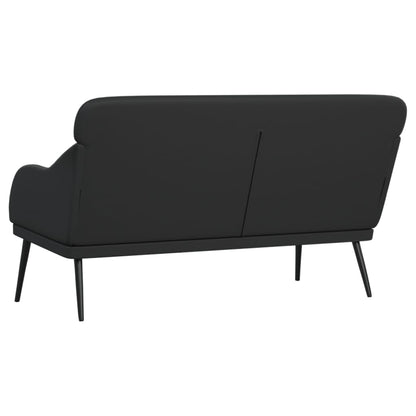 Sitzbank Schwarz 110x76x80 cm Kunstleder