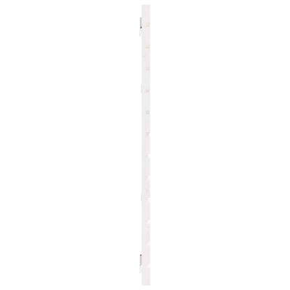 Wand-Kopfteil Weiß 206x3x91,5 cm Massivholz Kiefer