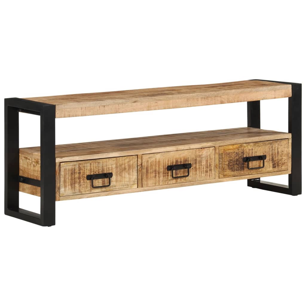 TV-Schrank 120x30x45 cm Massivholz Mango