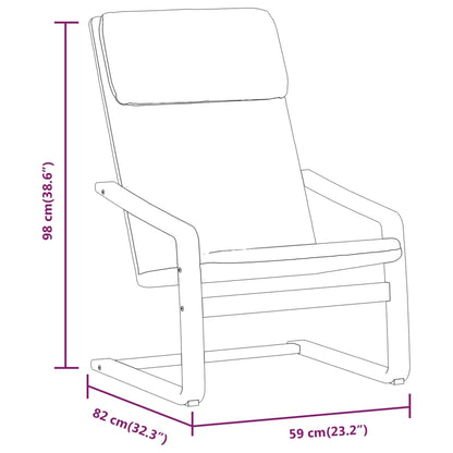 Relaxsessel mit Hocker Hellgrau Stoff