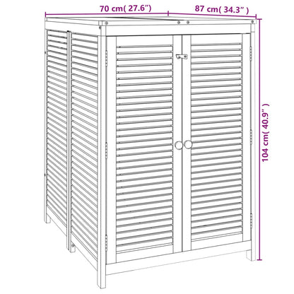 Garden box 70x87x104 cm solid acacia wood