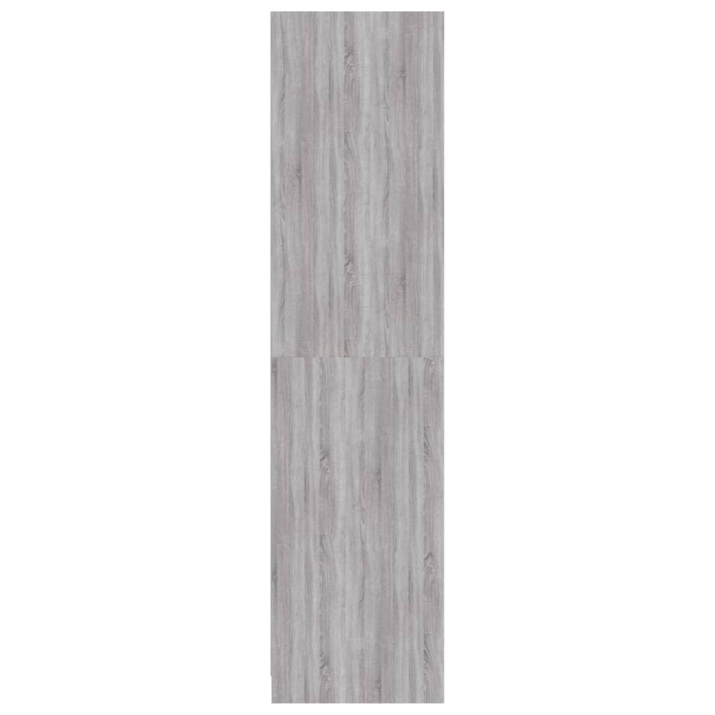 Kleiderschrank Grau Sonoma 100x50x200 cm Holzwerkstoff