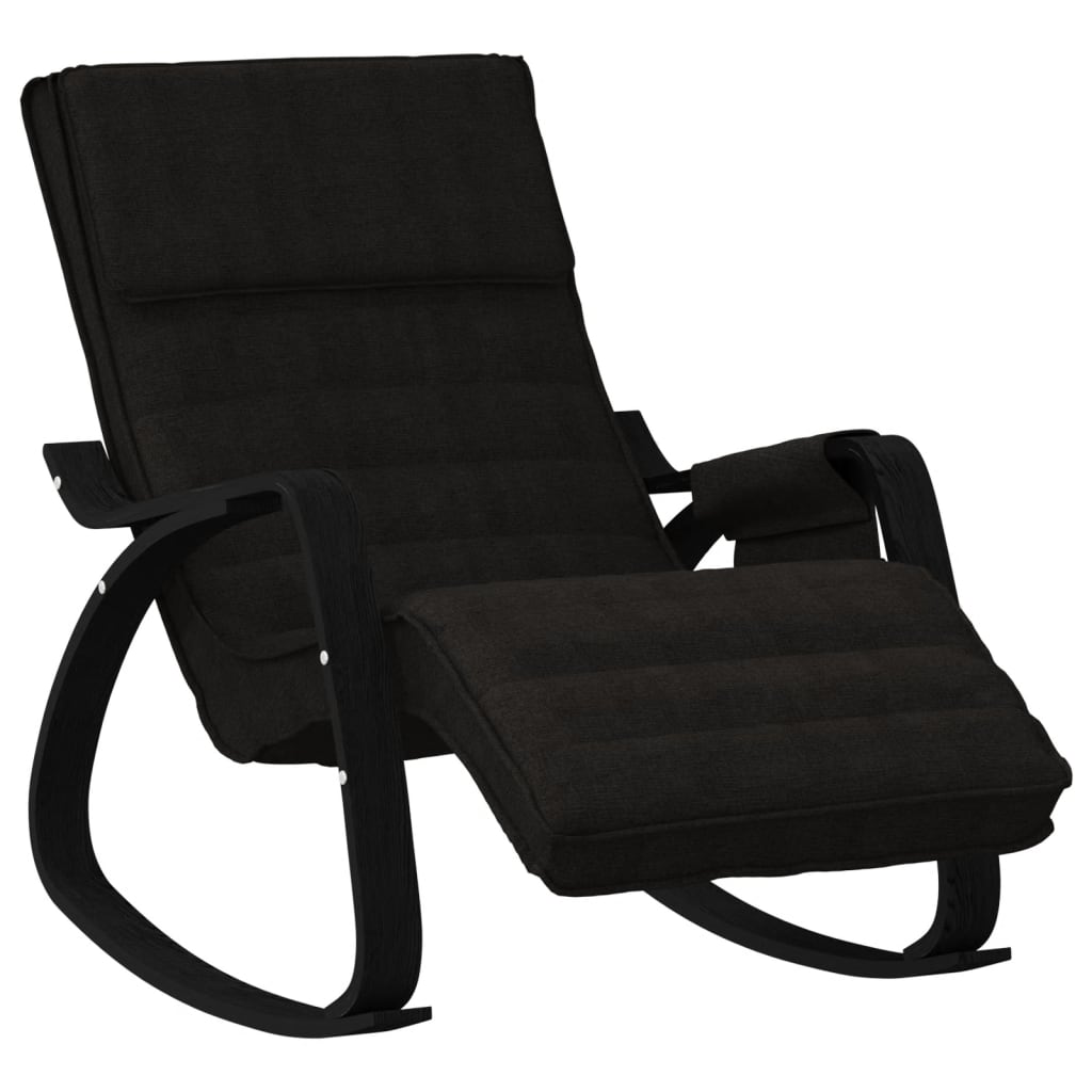 Rocking chair black fabric