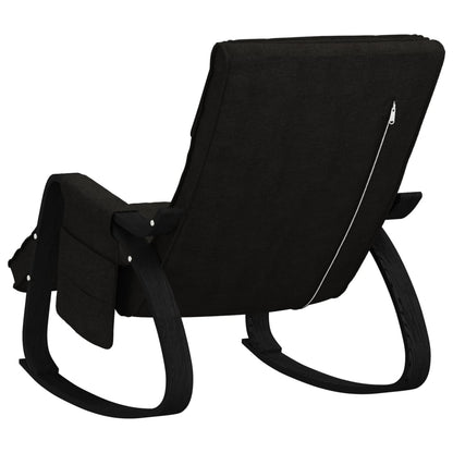 Rocking chair black fabric