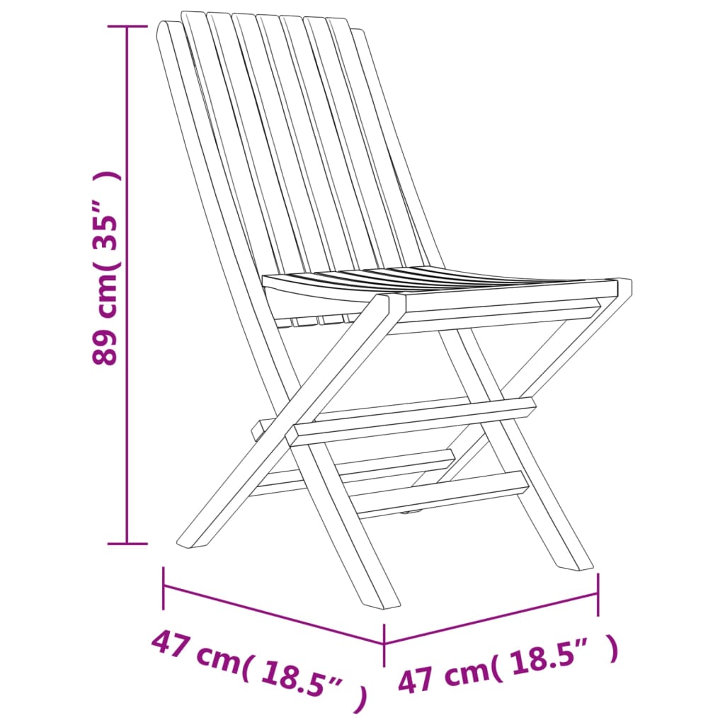 5-tlg. Garten-Essgruppe Massivholz Teak