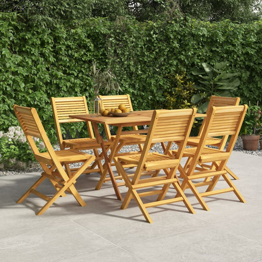 Gartenstühle 6 Stk. Klappbar 47x62x90 cm Massivholz Teak