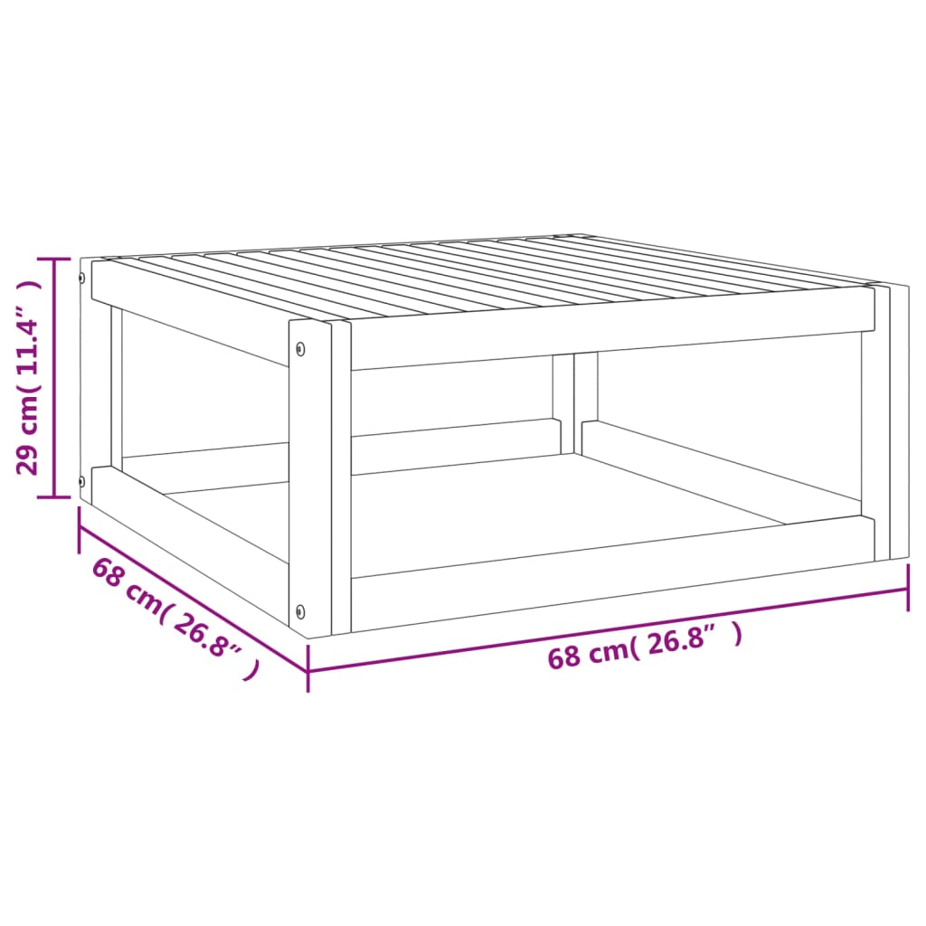 6-tlg. Garten-Lounge-Set mit Taupe Kissen Massivholz