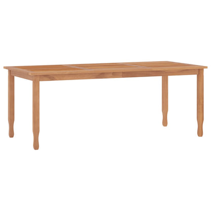 Garten-Esstisch 200x90x75 cm Massivholz Teak