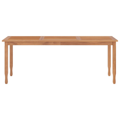 Garten-Esstisch 200x90x75 cm Massivholz Teak