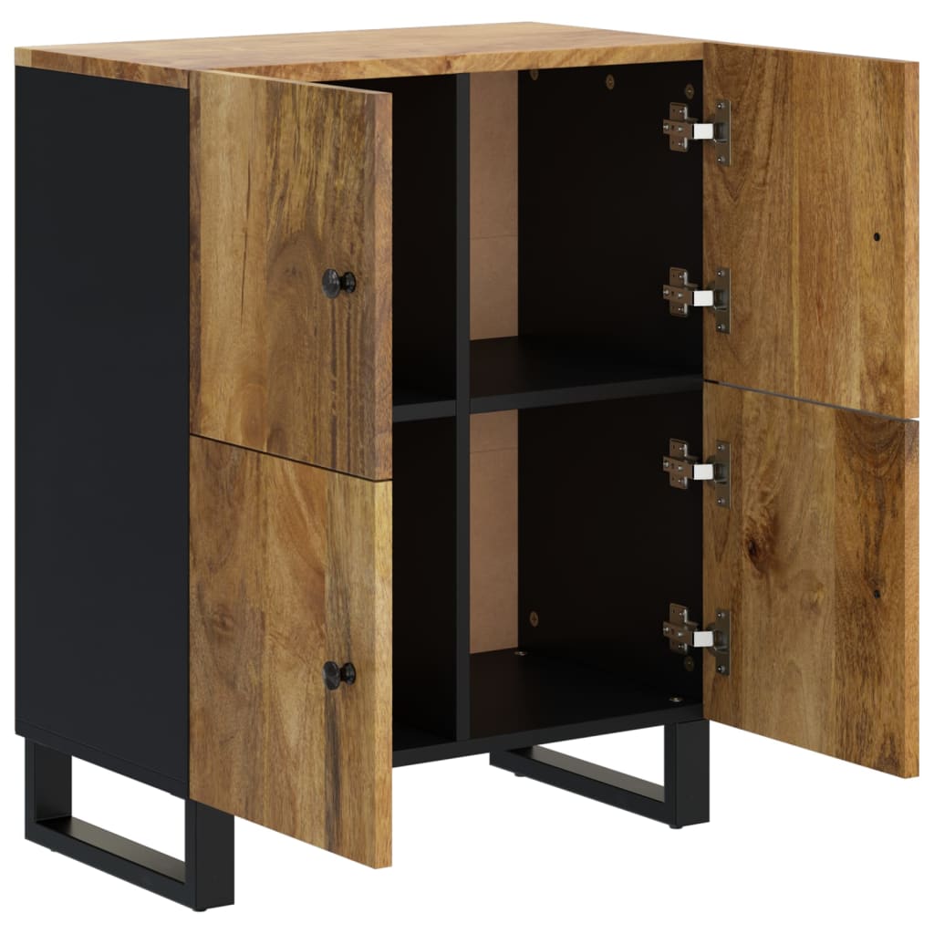 Sideboard mit 4 Türen 60x33x75 cm Massivholz Mango