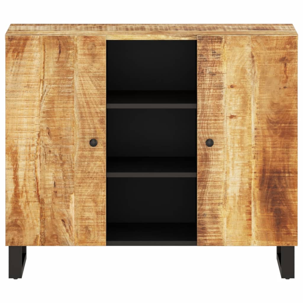 Sideboard mit 2 Türen 90x33x75 cm Massivholz Mango