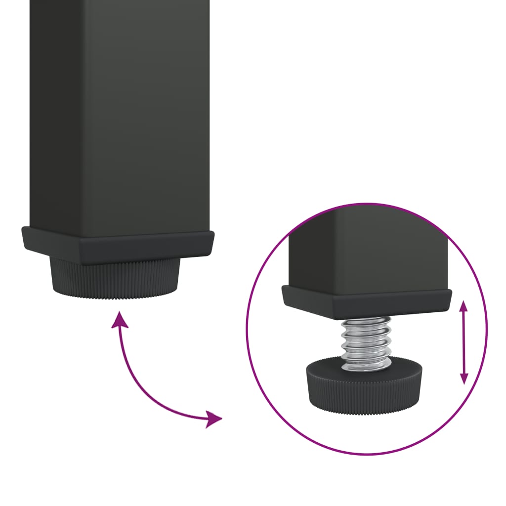 Komoda crna 70x35x70 cm staklo i čelik