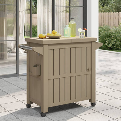 3-u-1 kolica za posluživanje svjetlo smeđi polipropilen