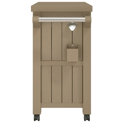 3-u-1 kolica za posluživanje svjetlo smeđi polipropilen