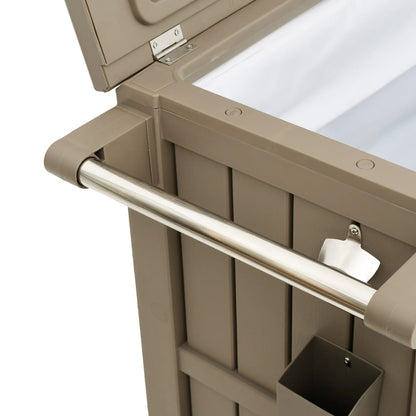 3-u-1 kolica za posluživanje svjetlo smeđi polipropilen