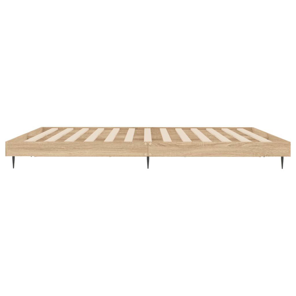 Bettgestell ohne Matratze Sonoma-Eiche 140x200 cm Holzwerkstoff