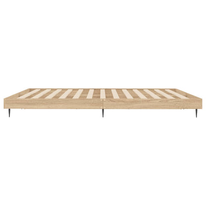 Bettgestell ohne Matratze Sonoma-Eiche 140x200 cm Holzwerkstoff